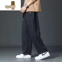 YANXU卫裤男款夏季薄款垂感直筒宽松运动长裤男生休闲裤子工装西裤