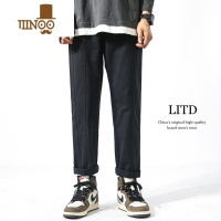 YANXU硬朗工装 长裤子男款宽松直筒九分日系百搭休闲裤男潮牌ins