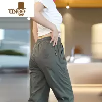 YANXU2023新款休闲裤男夏季薄款运动韩版百搭裤子纯色透气男裤