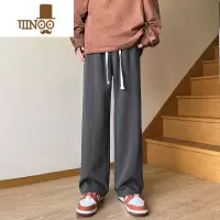 YANXU美式秋款运动裤男直筒宽松垂坠感卫裤高街拖地阔腿休闲裤子青少年