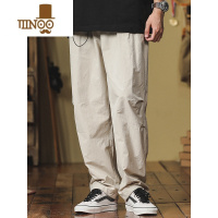 YANXU户外冰丝速干工装裤子宽松阔腿男士潮牌休闲夏季薄款直筒2023