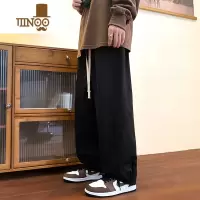 YANXU日系工装裤男款秋季美式复古高街宽松cityboy休闲阔腿直筒长裤子