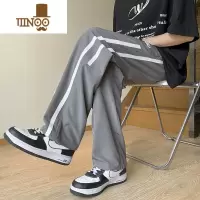 YANXU长裤男夏季薄款休闲卫裤高个子潮牌直筒港风速干青少年运动裤