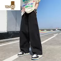YANXU休闲工装裤子男夏季日系ins宽松直筒长裤港风bf流行阔腿裤潮
