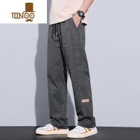YANXU休闲裤男士夏季宽松直筒阔腿长裤2023新款潮牌男款工装裤子男