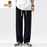 YANXU美式潮牌宽松阔腿长裤男士秋季新款潮流休闲裤子百搭垂感直筒裤男