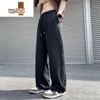 YANXU日系复古休闲长裤男潮牌高街宽松直筒运动裤垂感潮流百搭阔腿裤子