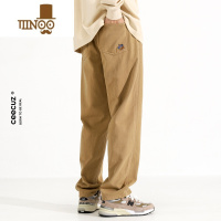 YANXUCeecuz美式潮流直筒长裤子男款军绿色2023宽松阔腿工装休闲裤