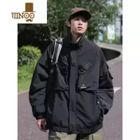 YANXU 秋季冲锋衣外套男款学生帅气休闲工装夹克