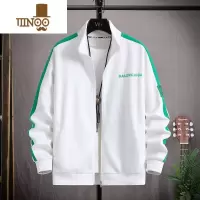 YANXU卫衣男款立领开衫拉链外套青少年初中生灰色休闲运动棒球服潮