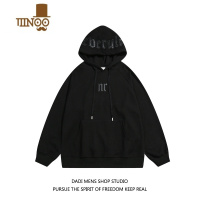 YANXUDADI新款简约连帽卫衣潮牌男宽松百搭套头衫学生情侣外套女