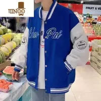 YANXU克莱因蓝棒球服外套男2023ins港风宽松美式潮牌上衣