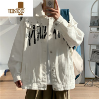 YANXU牛仔外套男韩版潮流复古工装夹克潮牌港风宽松帅气上衣