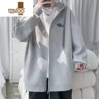 YANXU开衫连帽卫衣男款男生衣服秋季新款青少年休闲运动夹克外套