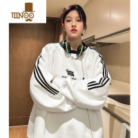 YANXU早秋情侣装卫衣2023新款感小众外套男无帽潮牌独特设计感