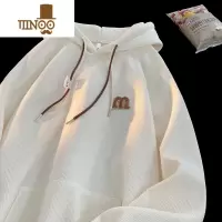 YANXU胖胖哥灯芯绒连帽卫衣男士秋季港风ins韩版潮流宽松大码胖子外套