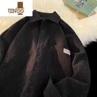 YANXU灯芯绒衬衫男款日系复古宽松潮流长袖衬衣痞帅小众大码外套