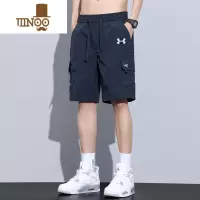 YANXU冰丝工装短裤男夏季薄款宽松休闲中裤潮流外穿速干运动五分裤潮牌