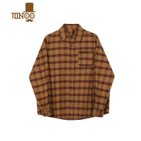 YANXU2GU潮牌五色格子衬衫长袖男士美式复古休闲基础衬衣外套