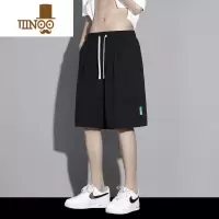 YANXU冰丝薄款夏季休闲短裤男士潮牌运动五分夏天痞帅速干男生百搭裤子