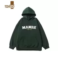 YANXU连帽卫衣男士美式高街痞帅套头上衣服百搭宽松帽衫外套