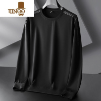 YANXU2023新品长袖t恤 男士大码休闲外穿打底衫上衣潮胖子宽松圆领卫衣