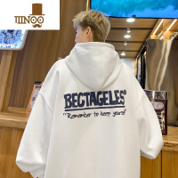 YANXU连帽卫衣男美式复古潮牌套头衣服宽松学生百搭休闲外套