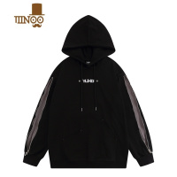 YANXU潮牌卫衣男外套连帽宽松套头潮流拼色休闲美式情侣帽衫女