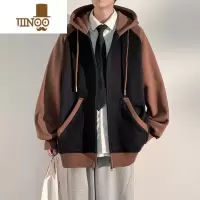 YANXU开衫卫衣男士潮牌美式连帽外套宽松休闲夹克上衣男款