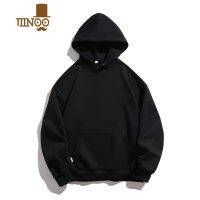 YANXU美式连帽卫衣男2023款宽松潮牌复古情侣纯色套头长袖外套