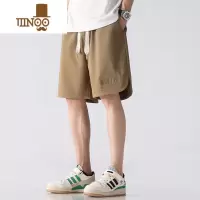 YANXU美式高街运动短裤子男士2023夏季薄款休闲大裤衩潮牌冰丝五分中裤