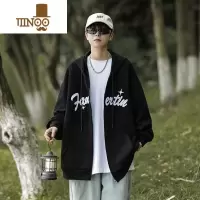 YANXU开衫卫衣男款冬季美式潮牌2023新款男生连帽宽松大码长袖外套