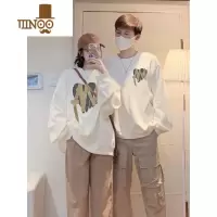 YANXU七夕特别的网红情侣卫衣款2023新款潮牌小众设计感秋季外套装
