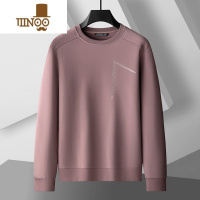 YANXU2023款卫衣男加肥加大码圆领长袖T恤胖子潮流大学生上衣