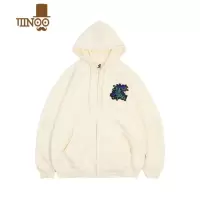 YANXUSTA线上商店HOVA秋季溶解星标魔术贴直拉链连帽卫衣帽衫外套