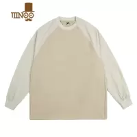 YANXU马切达款男士圆领拼色卫衣情侣休闲潮牌长袖秋季男生日系外套