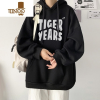 YANXU加绒加厚宽松连帽卫衣男ins潮新款百搭高中生秋季