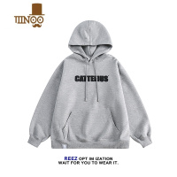 YANXUREEZ[店主穿搭]380g连帽卫衣男秋季宽松日系印花套头上衣潮