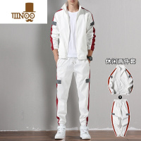 YANXU卫衣套装男运动套装2023新款潮流开衫休闲男士外套三件套