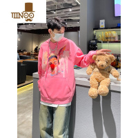 YANXU第八街 新款个性设计感小丑连帽卫衣男女街头潮宽松百搭上衣