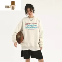 YANXUXINGHD 星河oversize美式复古卫衣男女潮圆领上衣2023新款