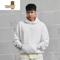 YANXU街区O-01连帽卫衣宽松落肩美式高街休闲舒适运动男套头衫
