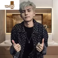 YANXU社会精小伙帅气牛仔外套男潮流夹克网红同款宽松上衣服男