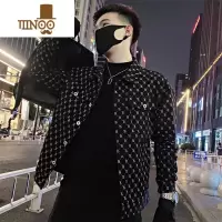 YANXU感外套男士潮牌痞帅男装上衣款衣服2023新款春装牛仔夹克