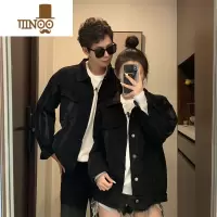 YANXU不一样情侣装宽松超火水洗牛仔夹克外套男法式小众设计感