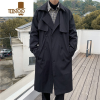 YANXU中长款谢尔比大衣男韩系风格穿搭风衣外套英伦雅痞男装感