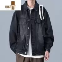 YANXU牛仔外套男士宽松美式复古工装夹克男生潮牌痞帅休闲上衣服
