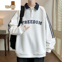 YANXU男士卫衣新款polo衫外套男生秋装长袖t恤青少年潮流上衣服