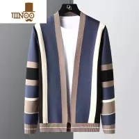 YANXU男士开衫针织夹克新款韩版修身V领上衣服帅气百搭毛线衣外套