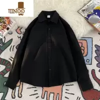 YANXU日系cityboy长袖衬衫男款工装夹克宽松大码美式上衣外套男